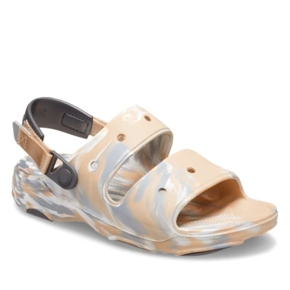 Crocs All-Terrain Marbled Slip On Sandals Outdoors Chai / Multi Mens Size 13 NWT - Picture 7 of 10